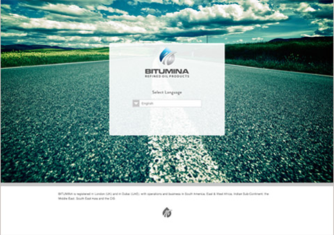 Bitumena concept landing page