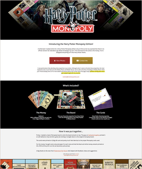 Harry Potter Monopoly